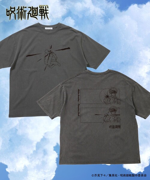 FREAK'S STORE tシャツ 限定展開 「劇場版総集編 呪術廻戦 懐玉・玉折」ピグメント クルーネックプリントTシャツ/懐玉 五条悟 虚式 メンズ レディース - 画像 (2)