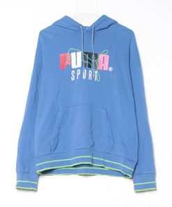 PUMA 「PUMA」 プルオーバーパーカー MEDIUM ブルー メンズ