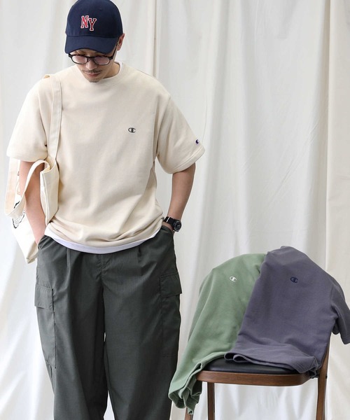 Champion 「Champion」 スウェットカットソー M ベージュ メンズ - 画像 (5)