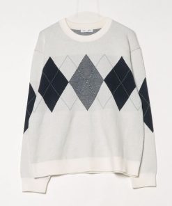 GLOBAL WORK 「GLOBAL WORK」 長袖ニット L ホワイト メンズ