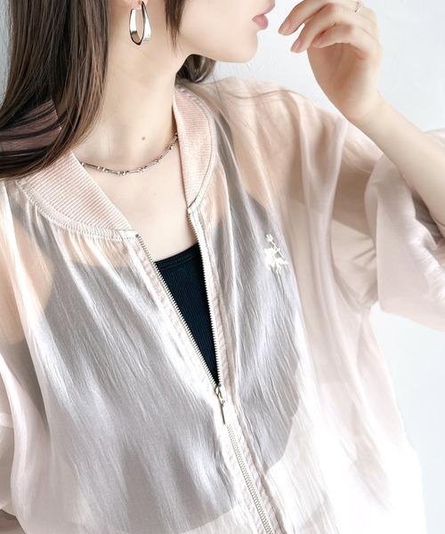 classicalelf 「classicalelf」 ジップアップブルゾン LARGE グリーン レディース - 画像 (2)