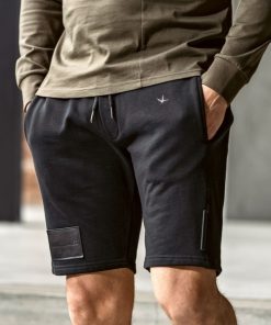 1PIU1UGUALE3 RELAX スウェットパンツ ジャージ RELAX(ウノピゥウノウグァーレトレ リラックス)レザーパッチ スウェットショーツ スウェット