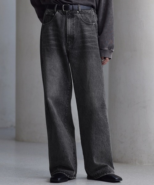 CLEL ジーンズ 「CLEL」Relief Straight Denim Pants / レリーフストレートデニムパンツ メンズ レディース - 画像 (3)