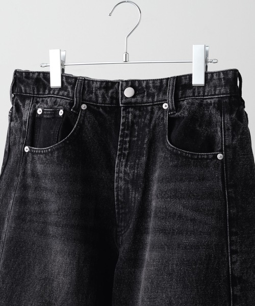 CLEL ジーンズ 「CLEL」Relief Straight Denim Pants / レリーフストレートデニムパンツ メンズ レディース - 画像 (8)