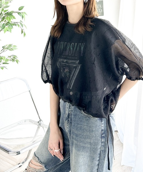 classicalelf 「classicalelf」 半袖ブラウス SMALL ベージュ レディース - 画像 (4)