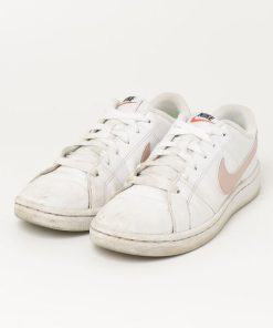 NIKE 「NIKE」 ローカットスニーカー 23.5cm ホワイト×ピンク レディース