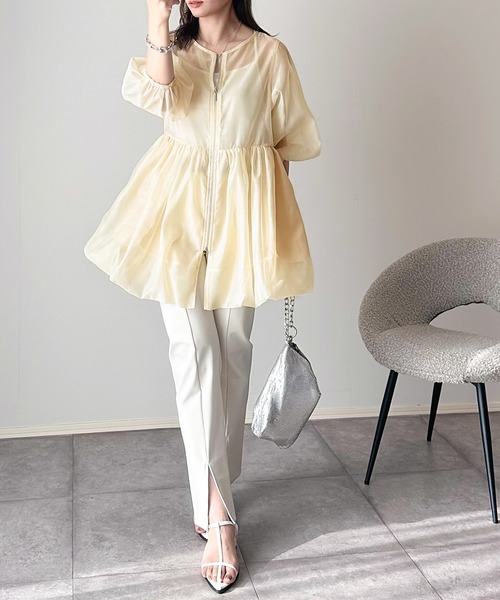 classicalelf 「classicalelf」 7分袖チュニック SMALL アイボリー レディース - 画像 (5)