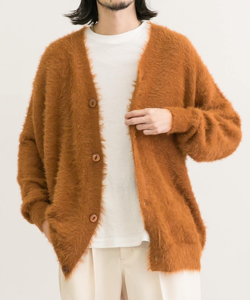 URBAN RESEARCH 「URBAN RESEARCH」 ニットカーディガン MEDIUM キャメル メンズ
