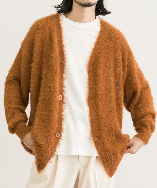 URBAN RESEARCH 「URBAN RESEARCH」 ニットカーディガン MEDIUM キャメル メンズ - 画像 (4)