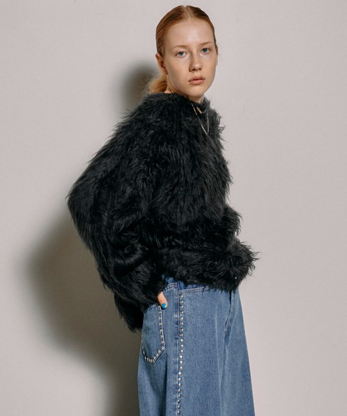 MAISON SPECIAL 「MAISON SPECIAL」 Vネックニット FREE ベージュ メンズ - 画像 (5)