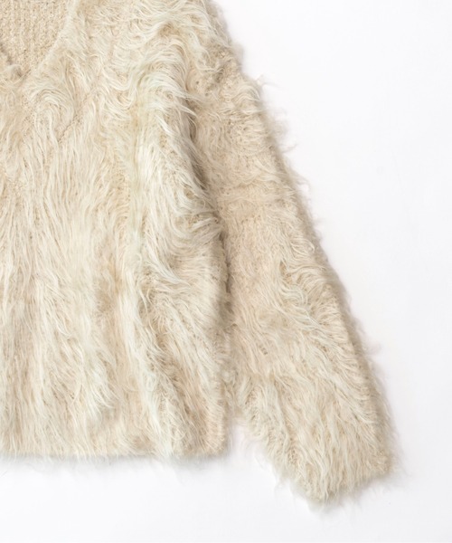 MAISON SPECIAL 「MAISON SPECIAL」 Vネックニット FREE ベージュ メンズ - 画像 (9)