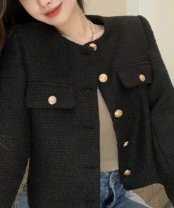 「Ritzy」 ツイードジャケット M ブラック レディース