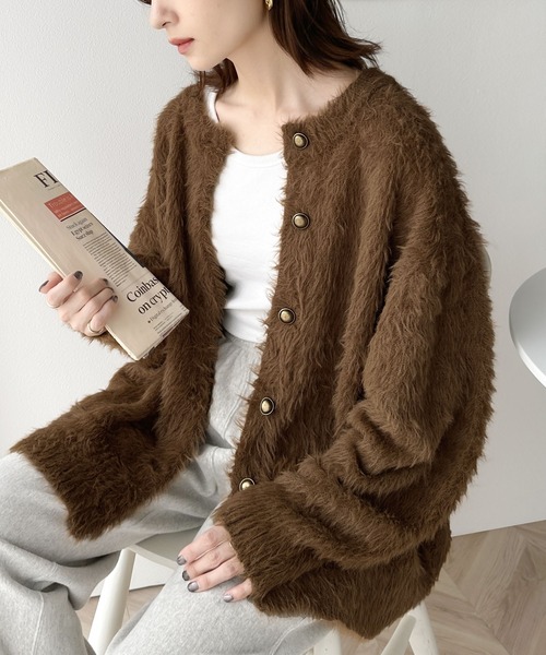 classicalelf 「classicalelf」 ニットカーディガン X-LARGE アイボリー レディース - 画像 (2)