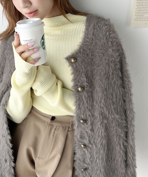 classicalelf 「classicalelf」 ニットカーディガン X-LARGE アイボリー レディース - 画像 (9)