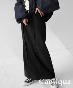 antiqua 「antiqua」 ロングスカート FREE ブラック レディース