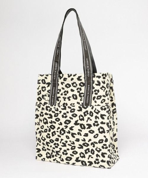 GLOBAL WORK トートバッグ 推しごとロゴテープZIPトート/572597 レディース - 画像 (4)