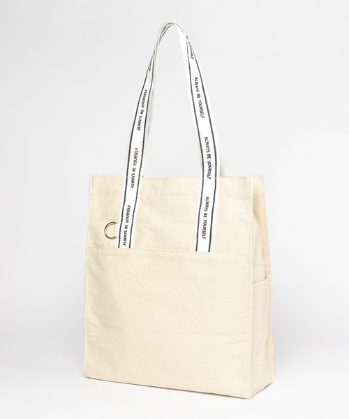 GLOBAL WORK トートバッグ 推しごとロゴテープZIPトート/572597 レディース