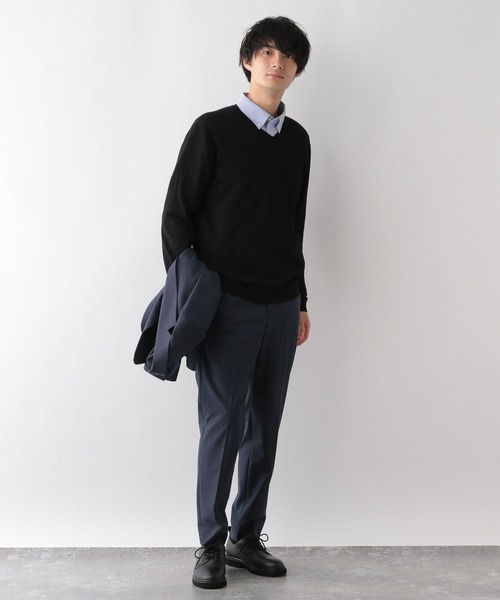 GLOBAL WORK 「GLOBAL WORK」 Vネックニット MEDIUM グレー メンズ - 画像 (2)