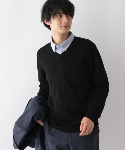 GLOBAL WORK 「GLOBAL WORK」 Vネックニット MEDIUM グレー メンズ - 画像 (5)