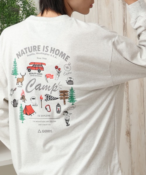 GERRY tシャツ 「GERRY/ジェリー」アソート 胸刺繍バックプリント ロングスリーブTシャツ メンズ レディース - 画像 (7)