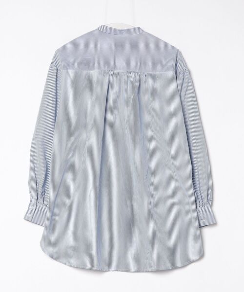 Discoat 「DISCOAT」 長袖ブラウス FREE ホワイト×ネイビー レディース - 画像 (2)