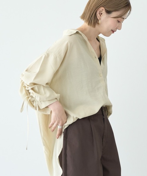 AMERICAN HOLIC ブラウス シャツ シアーバックギャザーリボンシャツ レディース - 画像 (3)