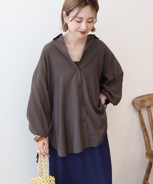 AMERICAN HOLIC ブラウス シャツ シアーバックギャザーリボンシャツ レディース - 画像 (9)