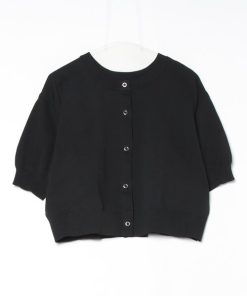 Discoat 「DISCOAT」 半袖ニット FREE ブラック レディース