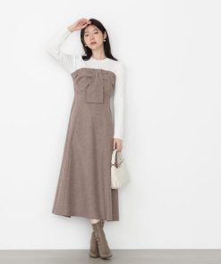 PROPORTION BODY DRESSING ワンピース フロントリボンドッキングワンピース / 1215240904