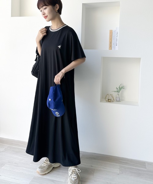 Java 「Java」 半袖ワンピース LARGE ブラック レディース - 画像 (3)