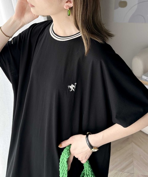 Java 「Java」 半袖ワンピース LARGE ブラック レディース - 画像 (4)