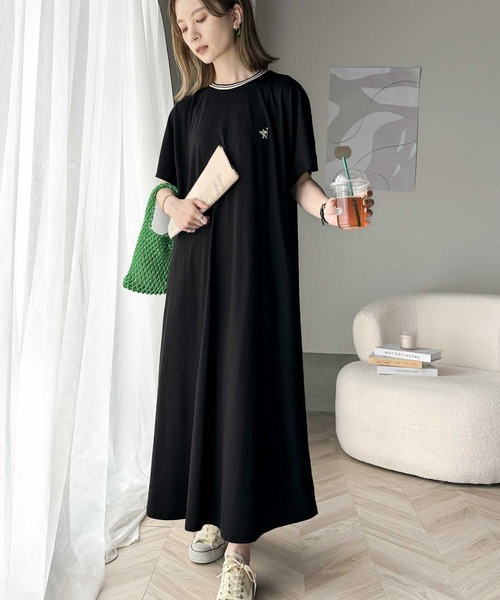 Java 「Java」 半袖ワンピース LARGE ブラック レディース - 画像 (5)