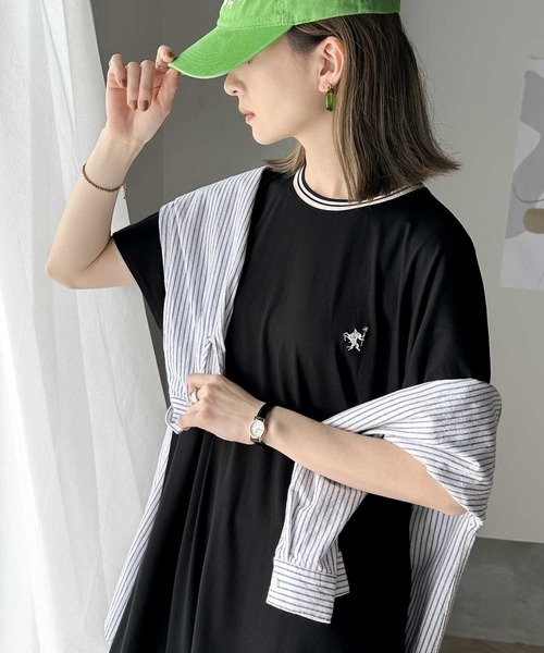 Java 「Java」 半袖ワンピース LARGE ブラック レディース - 画像 (6)