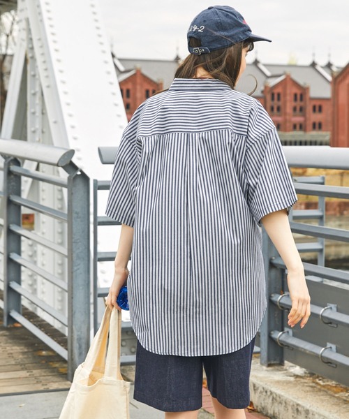 PENNEYS 「PENNEYS」 「THEFOXCOLLECTION」半袖シャツ M ネイビー レディース - 画像 (9)