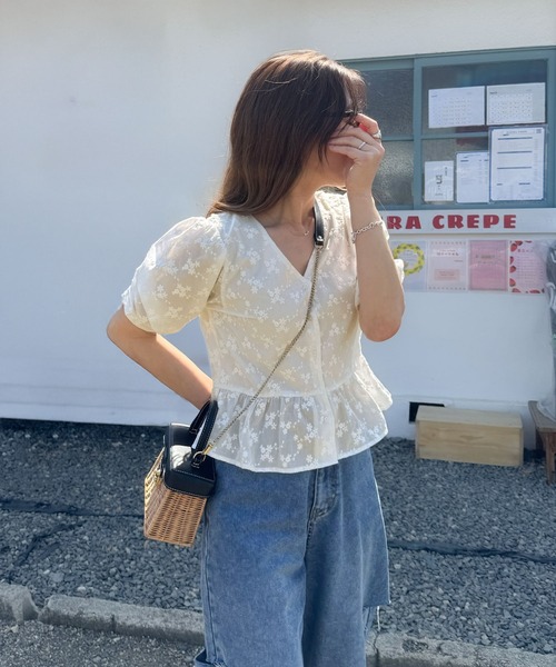 classicalelf 「classicalelf」 半袖ブラウス X-LARGE ブラック レディース - 画像 (3)