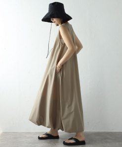 Bonjour Sagan 「Bonjour Sagan」 「HUNCH」ノースリーブワンピース FREE ベージュ レディース