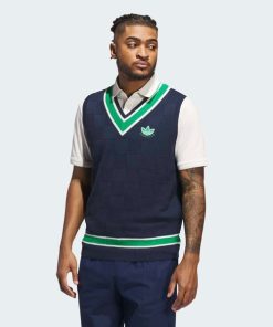 adidas ベスト ジレ OG チェック ニットベスト「adidas Golf/アディダスゴルフ」 メンズ