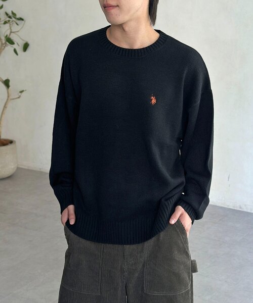 U.S. POLO ASSN. ニット セーター 「U.S. ASSN.」クルーネックニット レディース メンズ - 画像 (4)