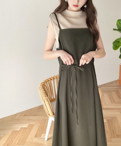 classicalelf 「classicalelf」 キャミソールワンピース MEDIUM ブラウン レディース - 画像 (2)