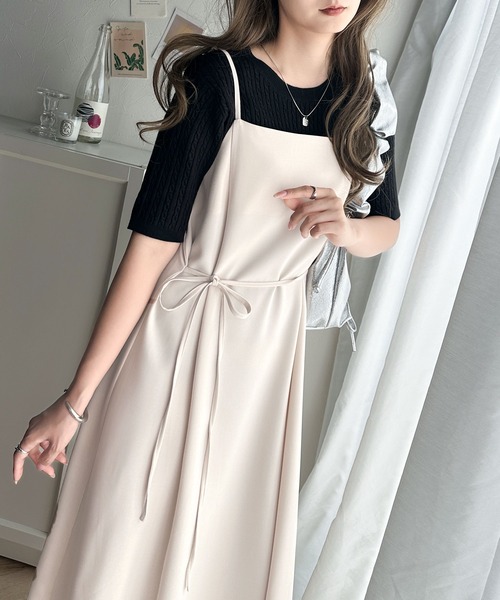 classicalelf 「classicalelf」 キャミソールワンピース MEDIUM ブラウン レディース - 画像 (3)