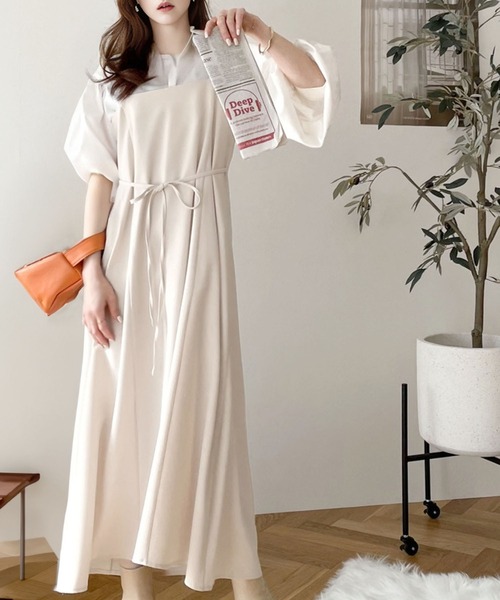 classicalelf 「classicalelf」 キャミソールワンピース MEDIUM ブラウン レディース - 画像 (6)