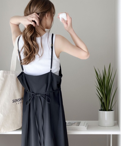 classicalelf 「classicalelf」 キャミソールワンピース MEDIUM ブラウン レディース - 画像 (9)