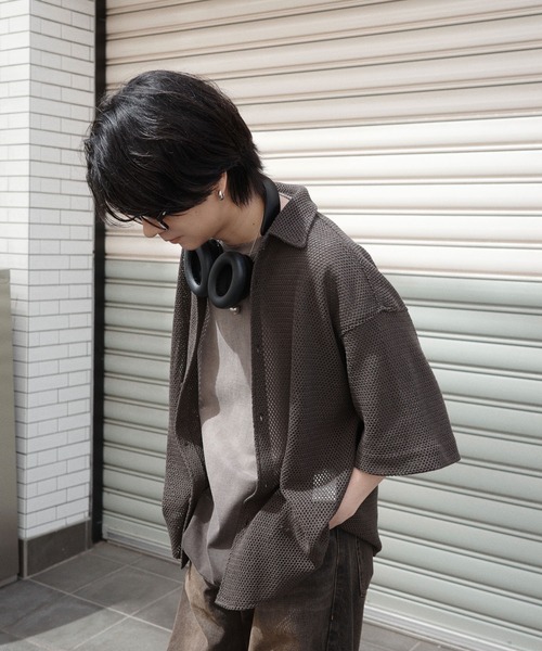 WYM LIDNM 「WYM LIDNM」 半袖シャツ L アッシュブラウン メンズ - 画像 (9)