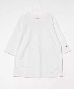 Champion 「Champion」 ワンポイント7分袖Tシャツ M ホワイト メンズ