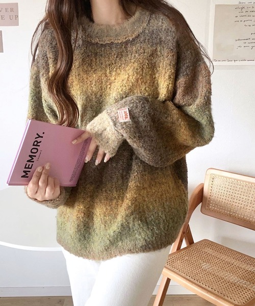 Java 「Java」 長袖ニット LARGE ブラック メンズ - 画像 (2)