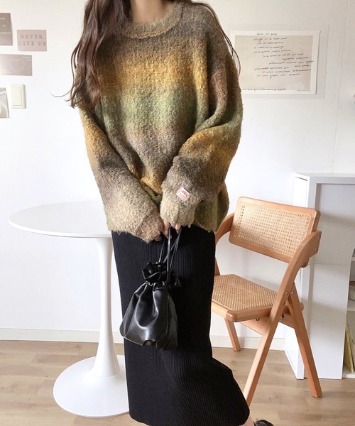 Java 「Java」 長袖ニット LARGE ブラック メンズ - 画像 (5)