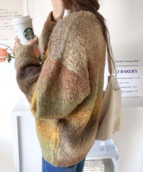 Java 「Java」 長袖ニット LARGE ブラック メンズ - 画像 (6)