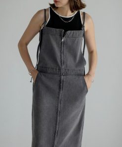 Bonjour Sagan 「Bonjour Sagan」 サロペットスカート M グレー レディース