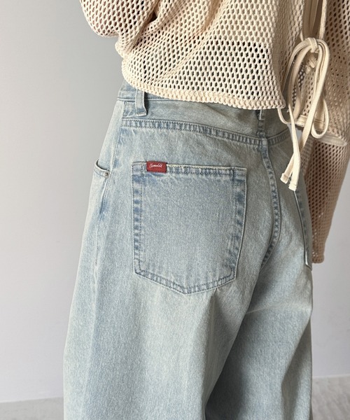 classicalelf 「classicalelf」 加工デニムパンツ MEDIUM ワンウォッシュ レディース - 画像 (9)