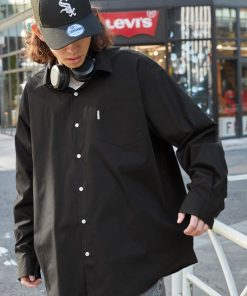 MONO-MART 「MONO-MART」 長袖シャツ L ブラック メンズ